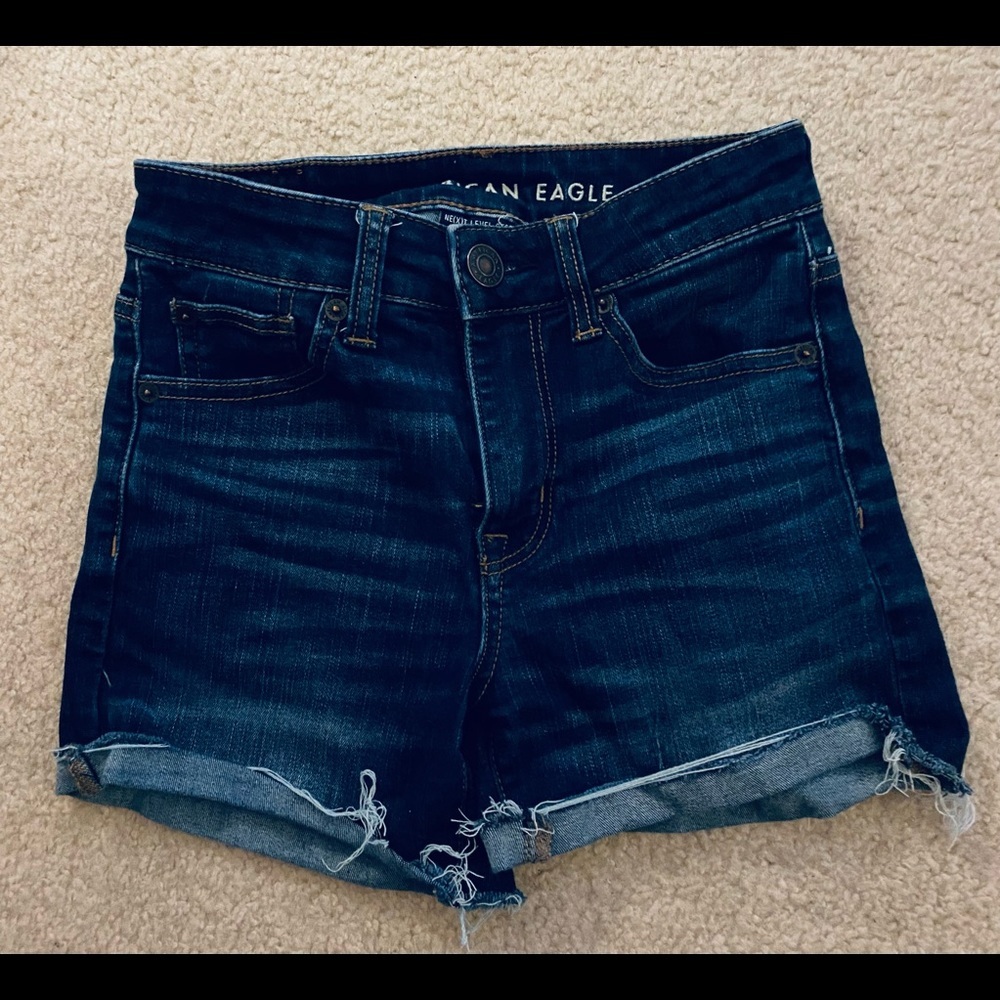 Womens American Eagle Size 00 Nexxt Level Stretch Hi Rise Shortie
